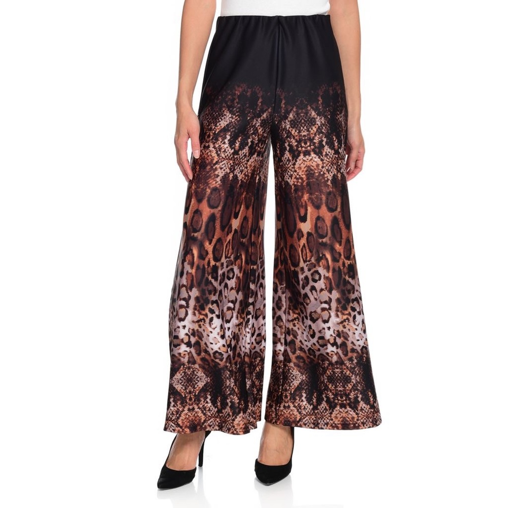 Marc Bouwer Animal Print Wide Leg Pants.  Size S.